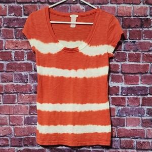 Womens Maurices Tie Dye Scoop Neck Tee Size S